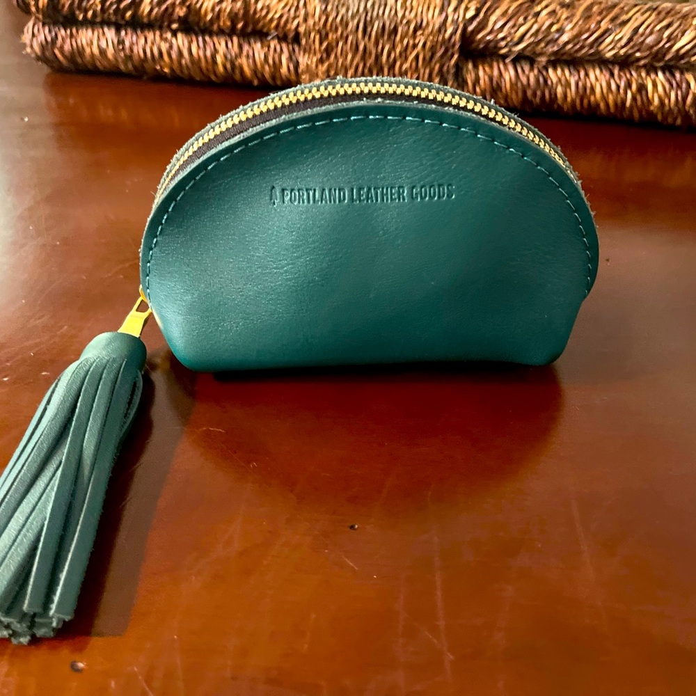 Portland Leather Goods Taco Tassel Pouch in Peacock